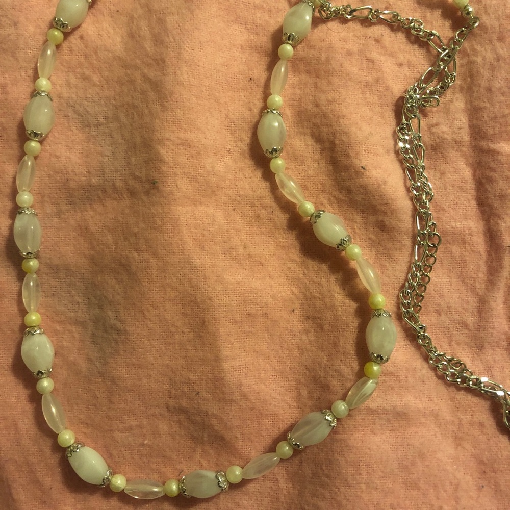 White and Silver Necklace